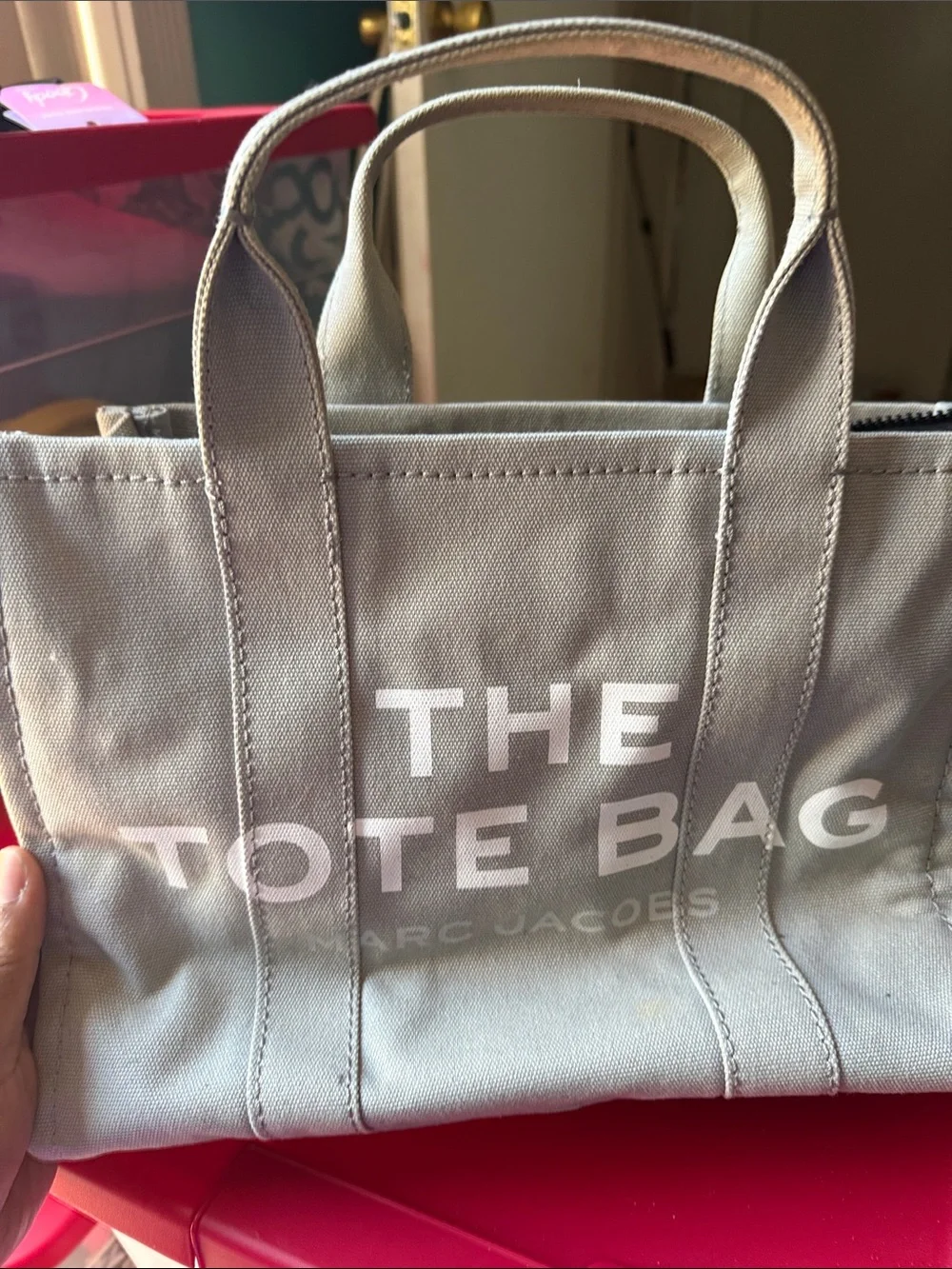Marc Jacobs Gray Canvas Tote used